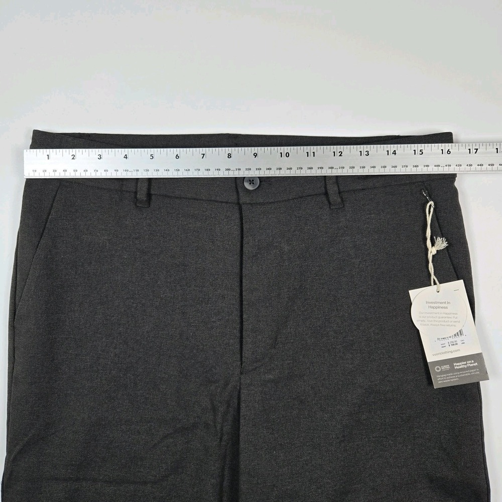 Vuori Mens Zurich Elastic Waist Trouser Dark Pewter Heather Pants Medium M V481 - Picture 7 of 9